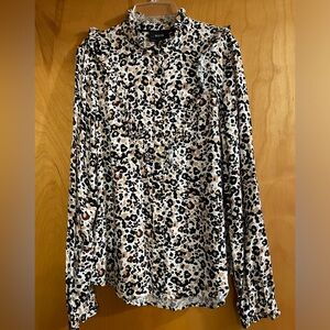 Anthro Maeve Katia Top Ruffled Front Size 6